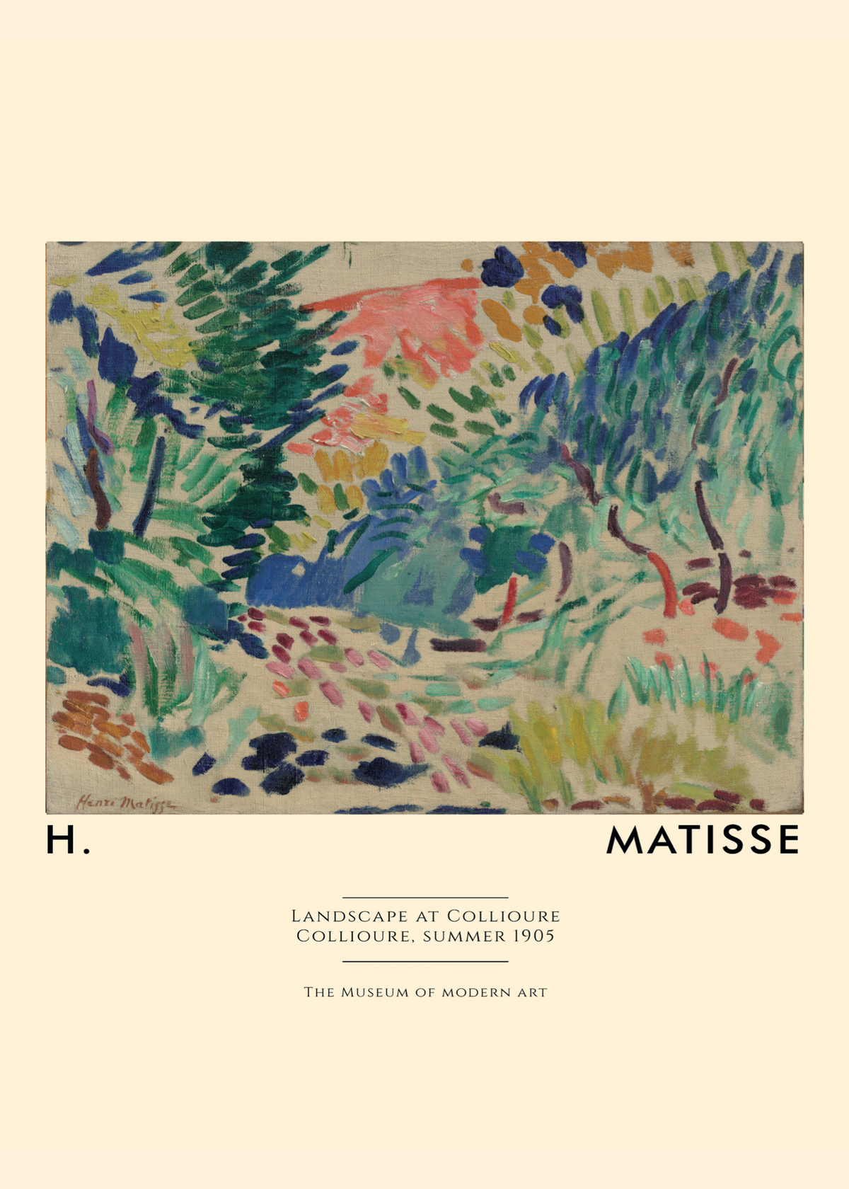 Henri Matisse Çerçevesiz Poster