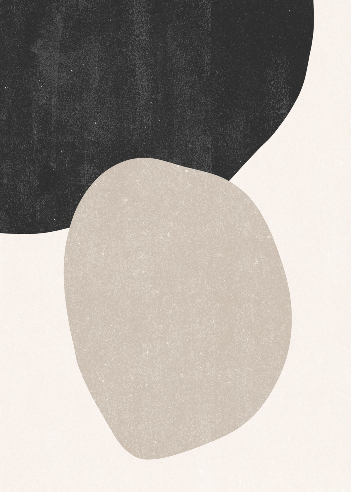 Organic Stones – Minimalist Soyut Poster Baskı
