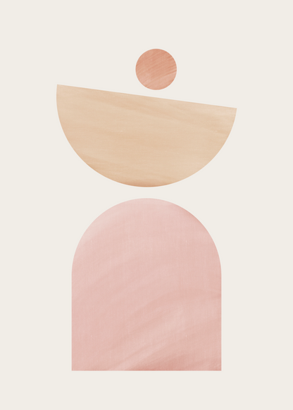 Minimal Geometrik Formlar Poster Baskı