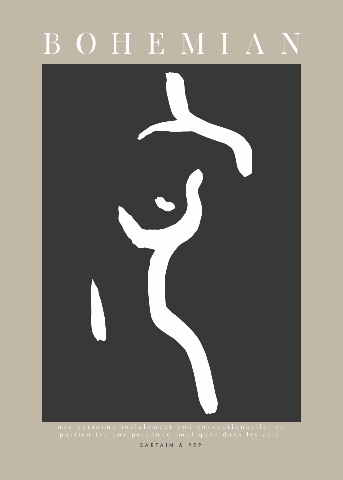 Bohemian Lines Poster Baskı