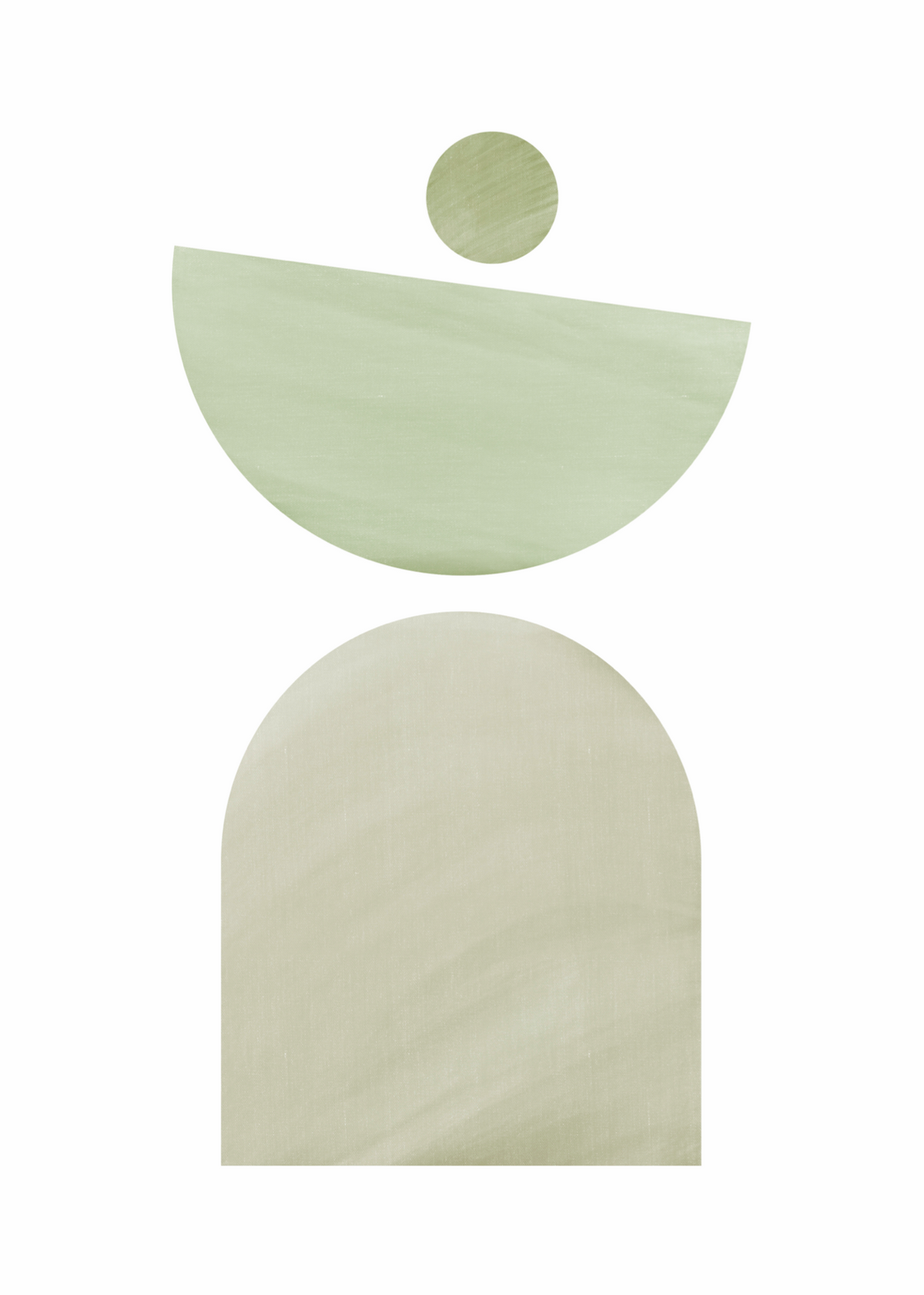 "Geometrik Denge" Minimal Poster Baskı