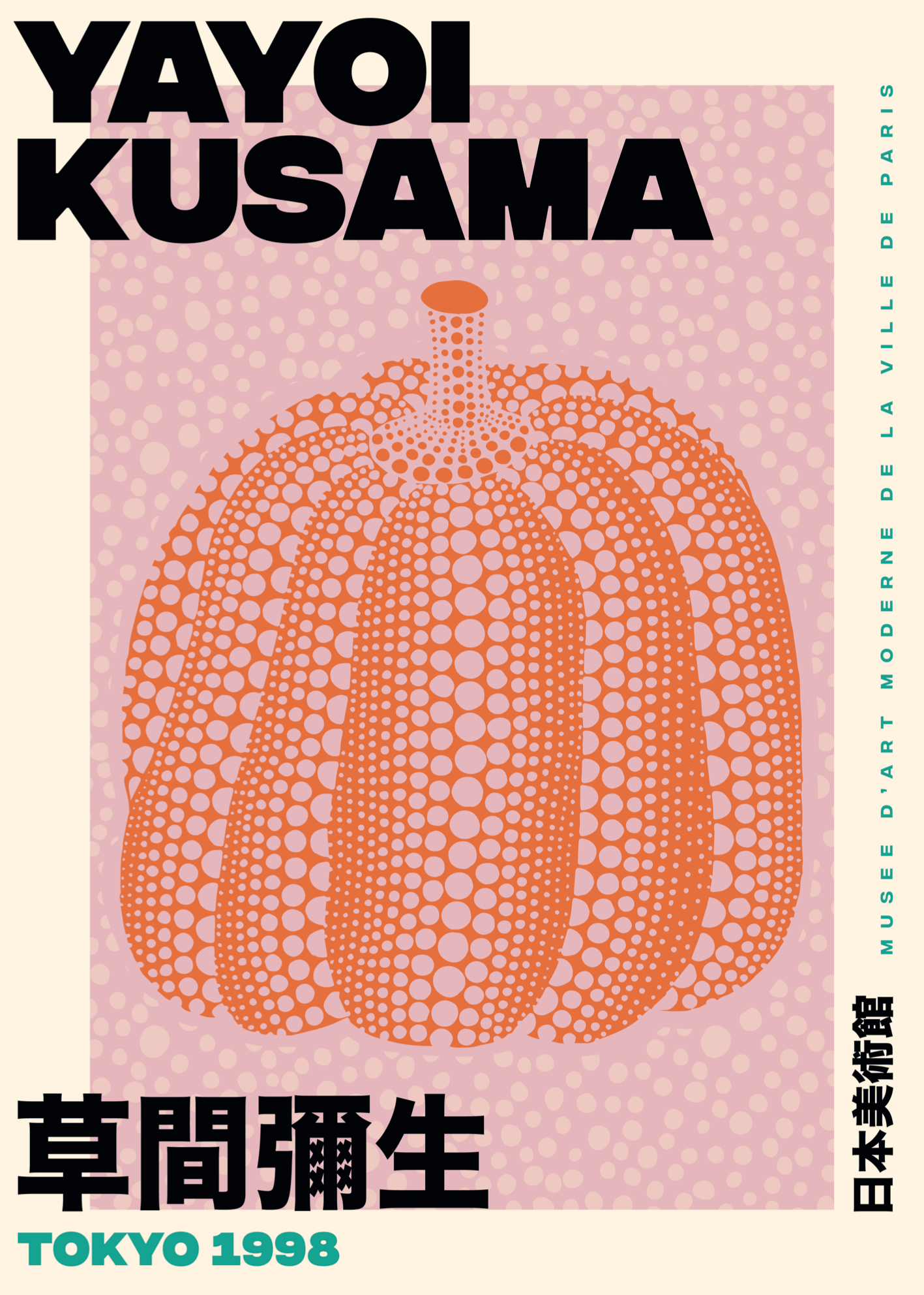 Yayoi Kusama Kabak – Tokyo 1998 Poster Baskı