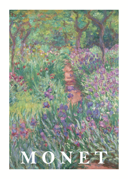 Claude Monet Garden Walk Poster Baskı – Empresyonist Bahçe Sanatı