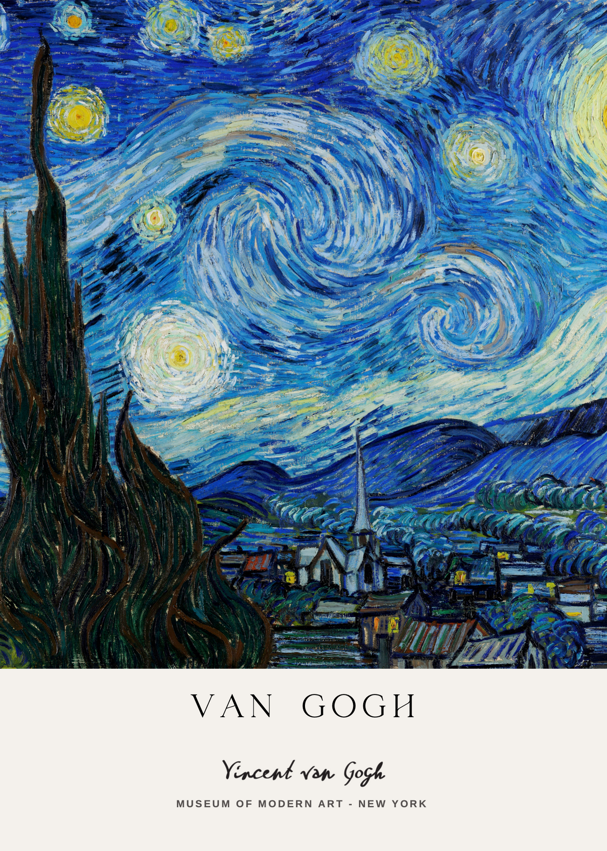 Yıldızlı Gece – Van Gogh Poster Baskı