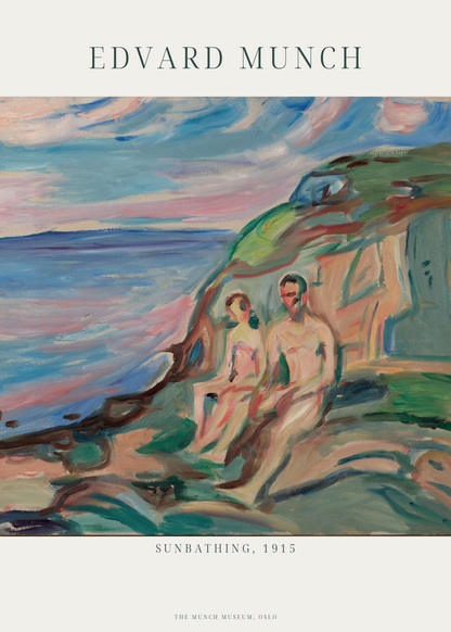 Edvard Munch – Sunbathing, 1915 Poster Baskı