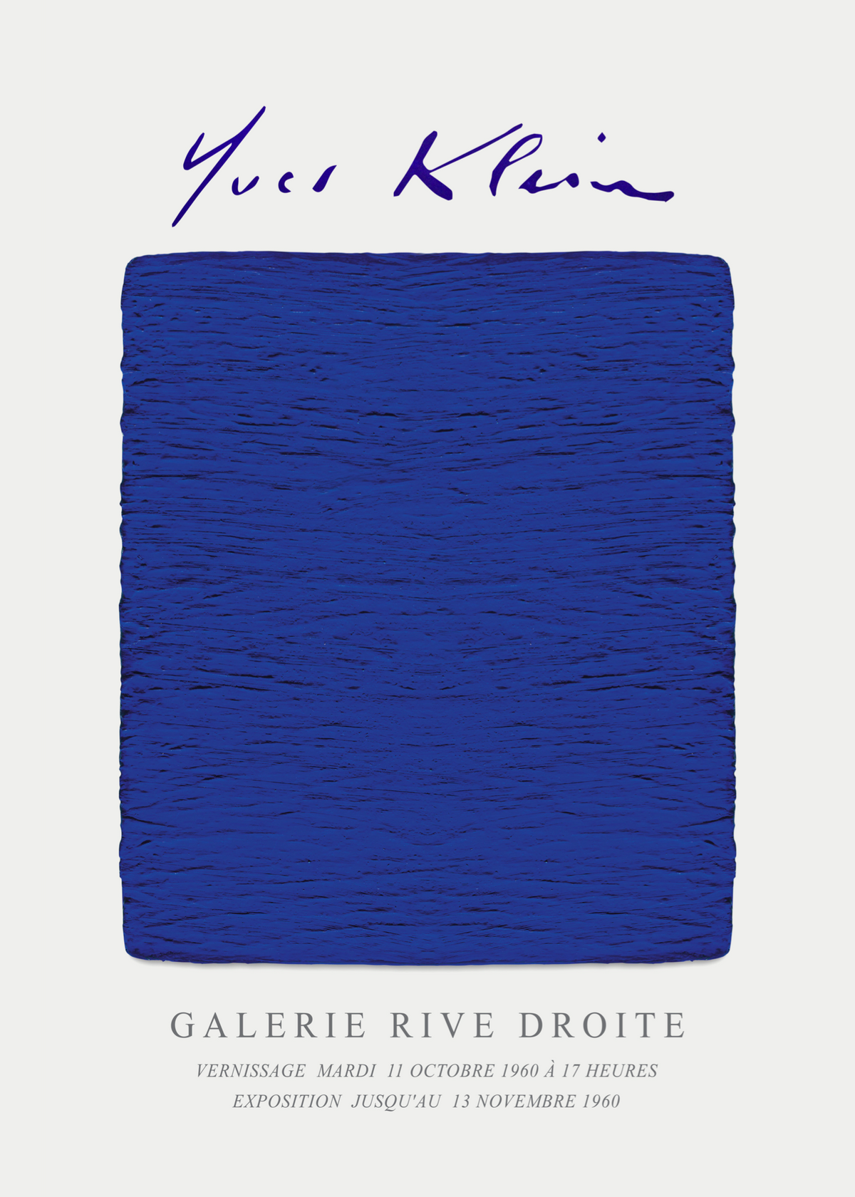 Monochrome Bleu – Yves Klein Poster Baskı