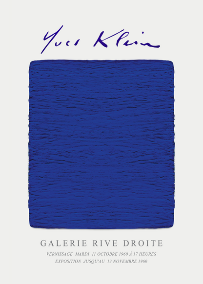 Monochrome Bleu – Yves Klein Poster Baskı