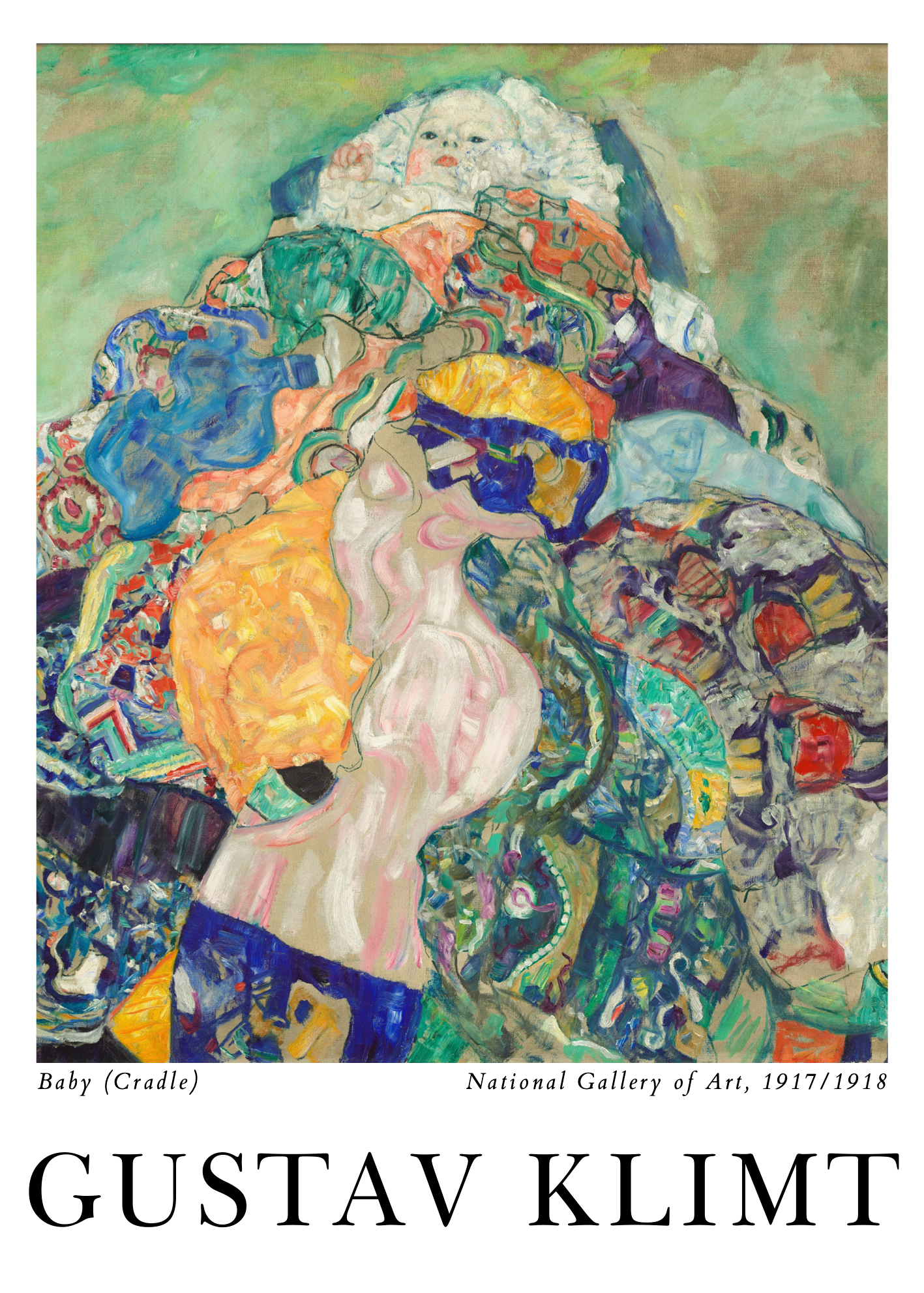 Gustav Klimt Baby (Cradle) Poster Baskı