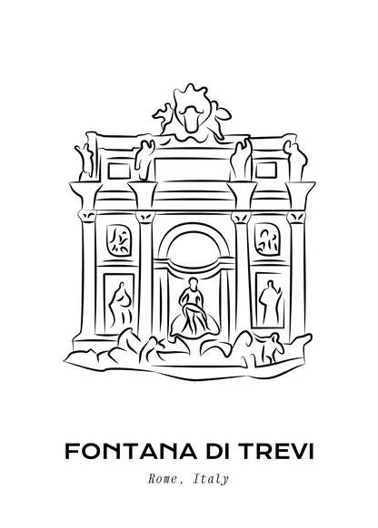 Fontana di Trevi – Poster Baskı