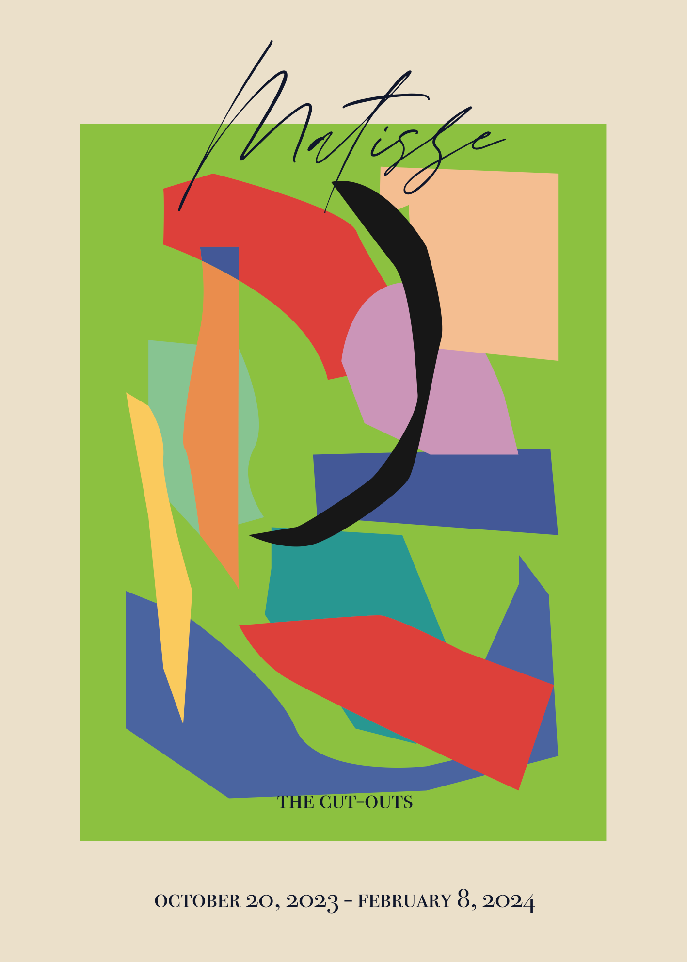 Matisse The Cut-Outs Yeşil Poster Baskı