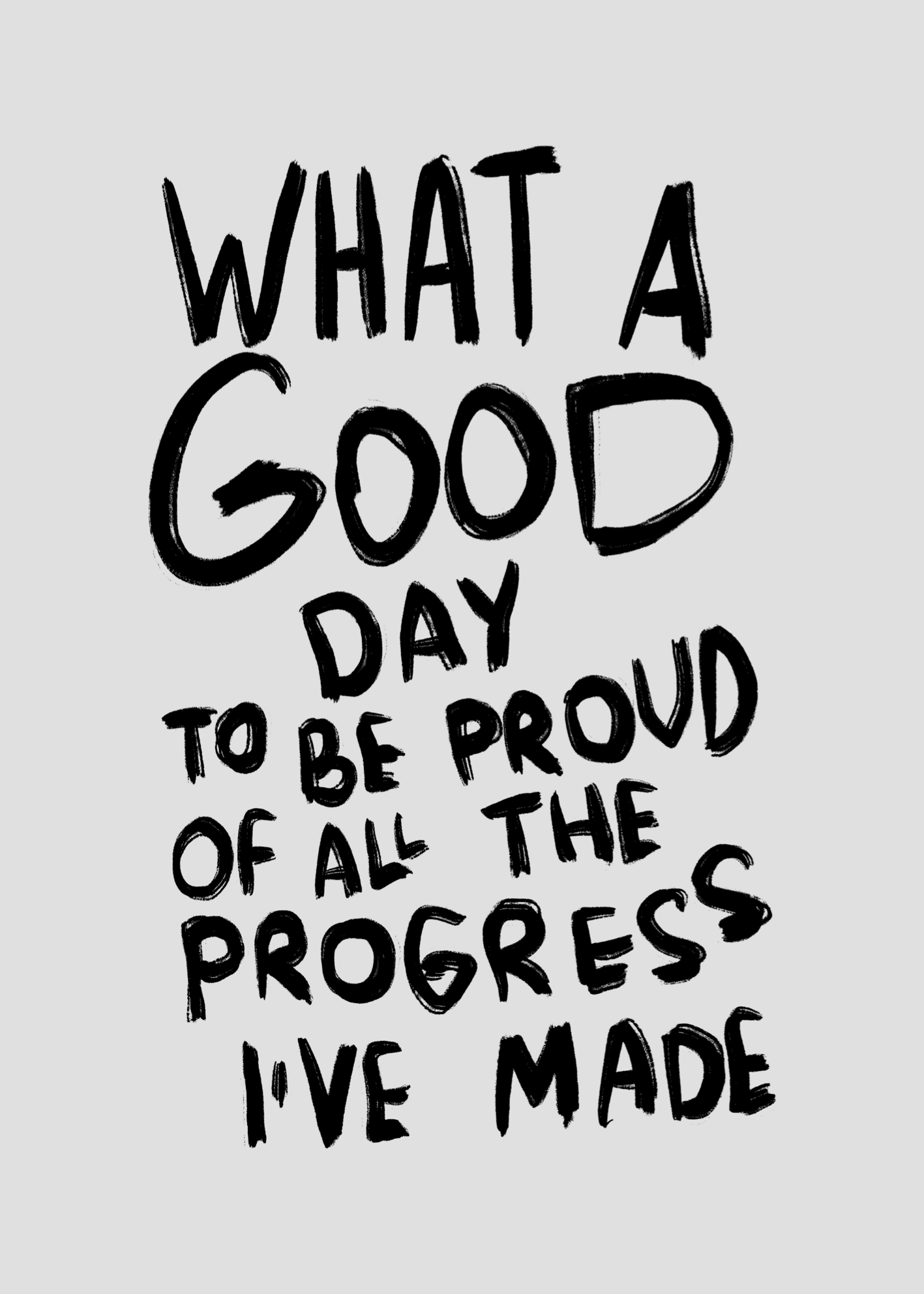 What a Good Day Poster Baskı