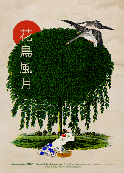 Kachou Fuugetsu Poster Baskı