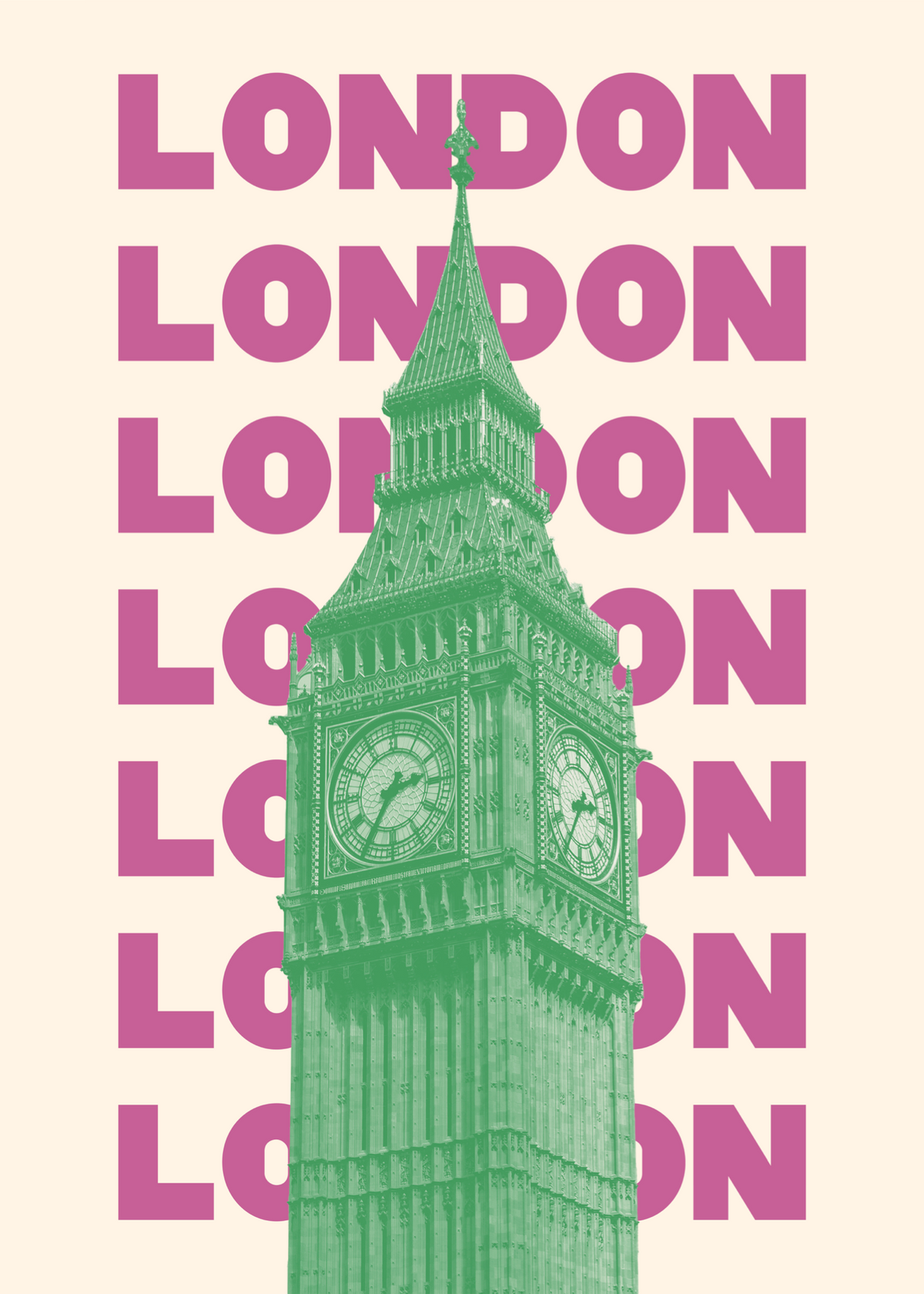 Pop Art London Big Ben Poster Baskı