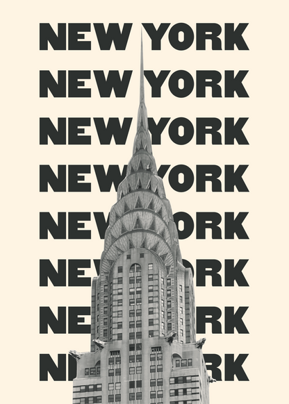 New York Siyah Beyaz – Poster Baskı
