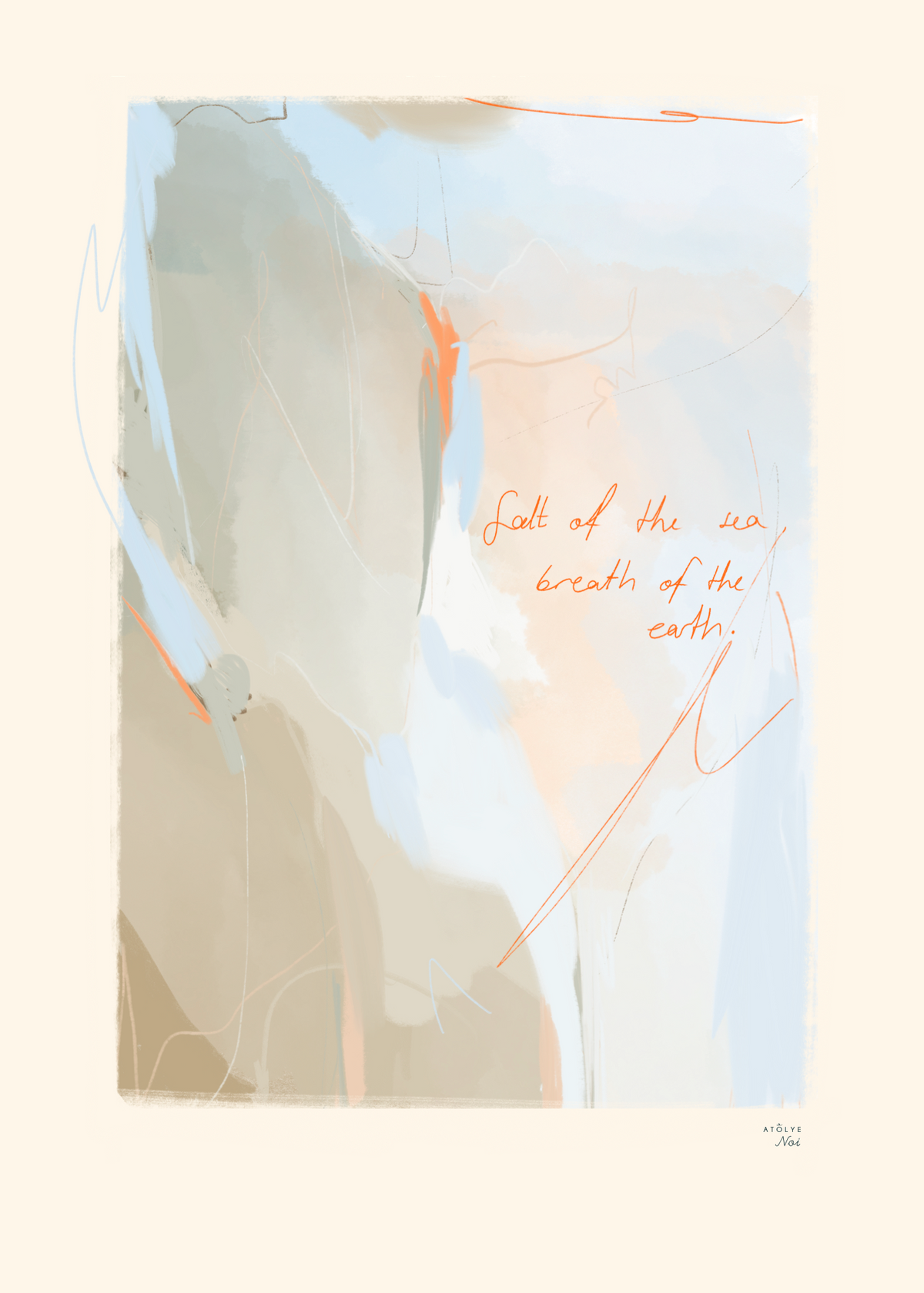 Salt, Sea & Earth – Atölye Noi Poster Baskı