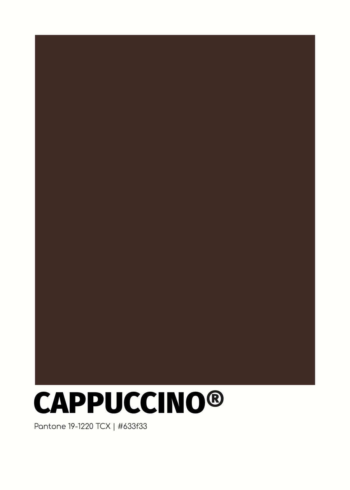Cappuccino Renk Bloklu Poster Baskı