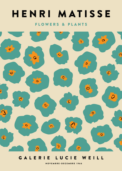 Henri Matisse Flowers & Plants Poster Baskı