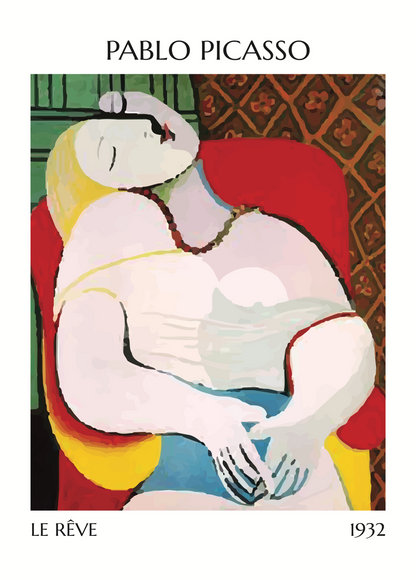 Picasso Le Rêve Poster Baskı – Rüya Tablosu 1932