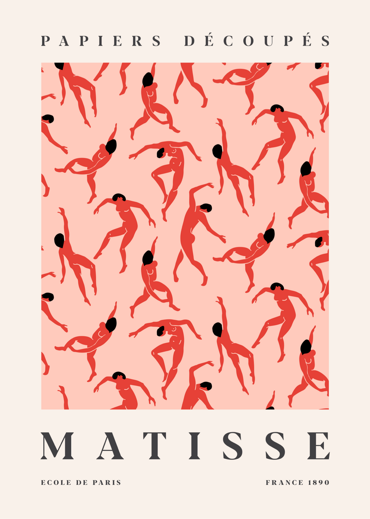 Matisse Dans Eden Figürler – Papiers Découpés Poster Baskı