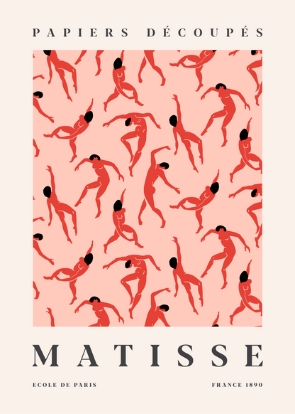 Matisse Dans Eden Figürler – Papiers Découpés Poster Baskı