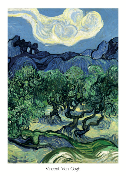 Van Gogh Zeytin Ağaçları Manzara Poster Baskı