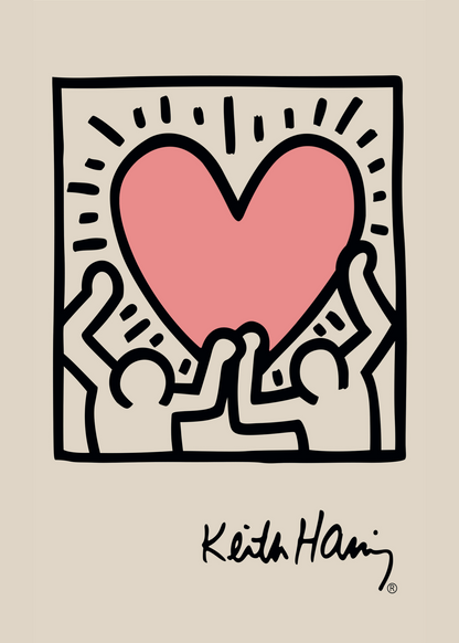 Keith Haring – United Love Poster