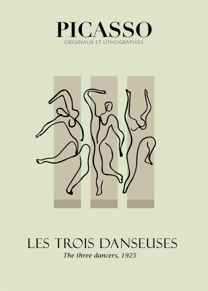 Picasso Üç Dansçı Poster Baskı – Les Trois Danseuses 1925