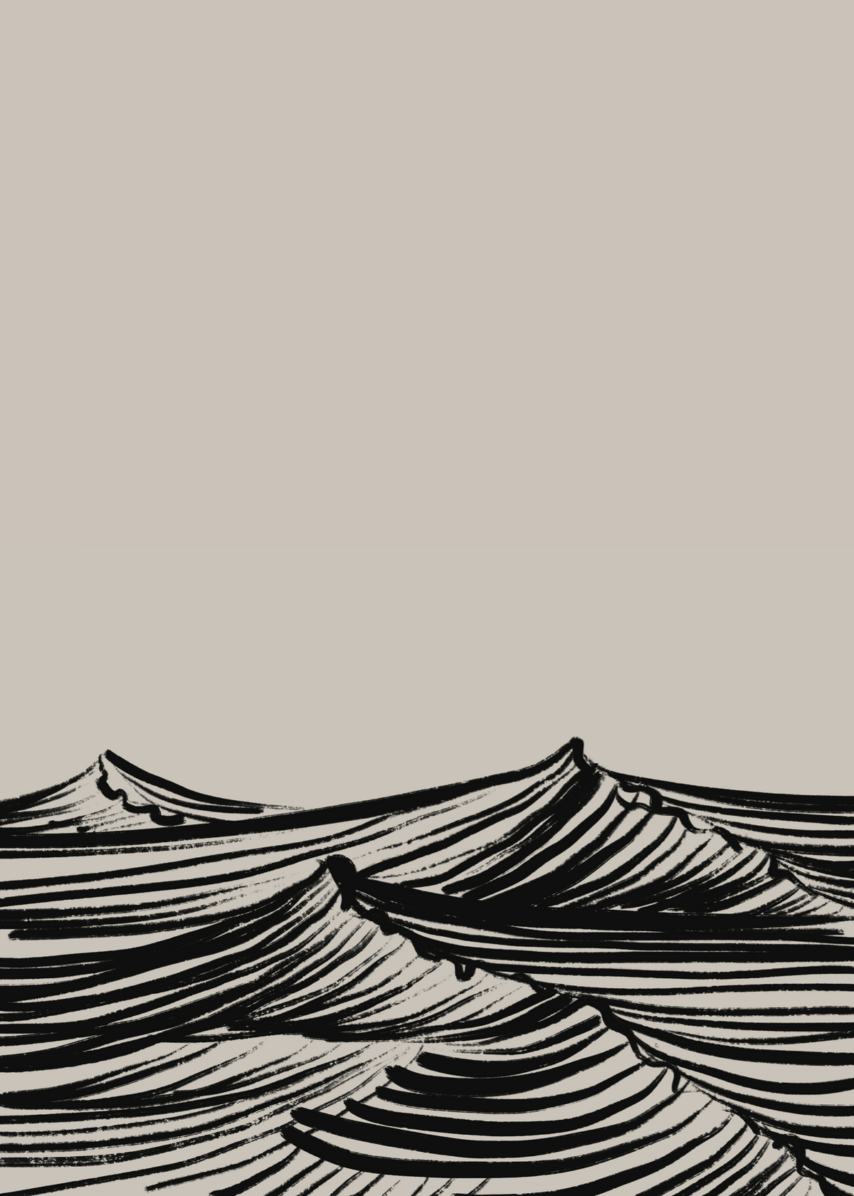 Wave Lines Poster Baskı