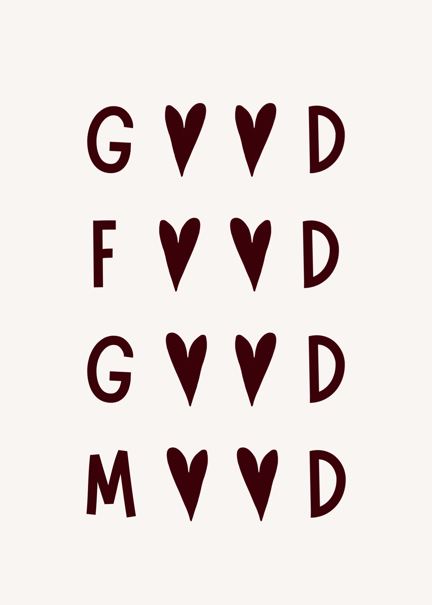 Good Vibes Tipografi Poster Baskı