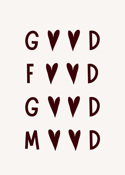 Good Vibes Tipografi Poster Baskı