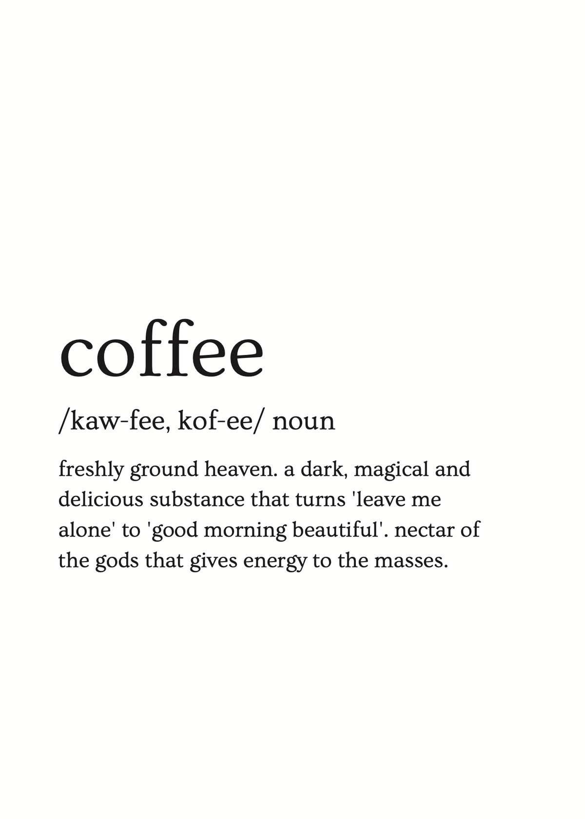 Coffee Poster Baskı
