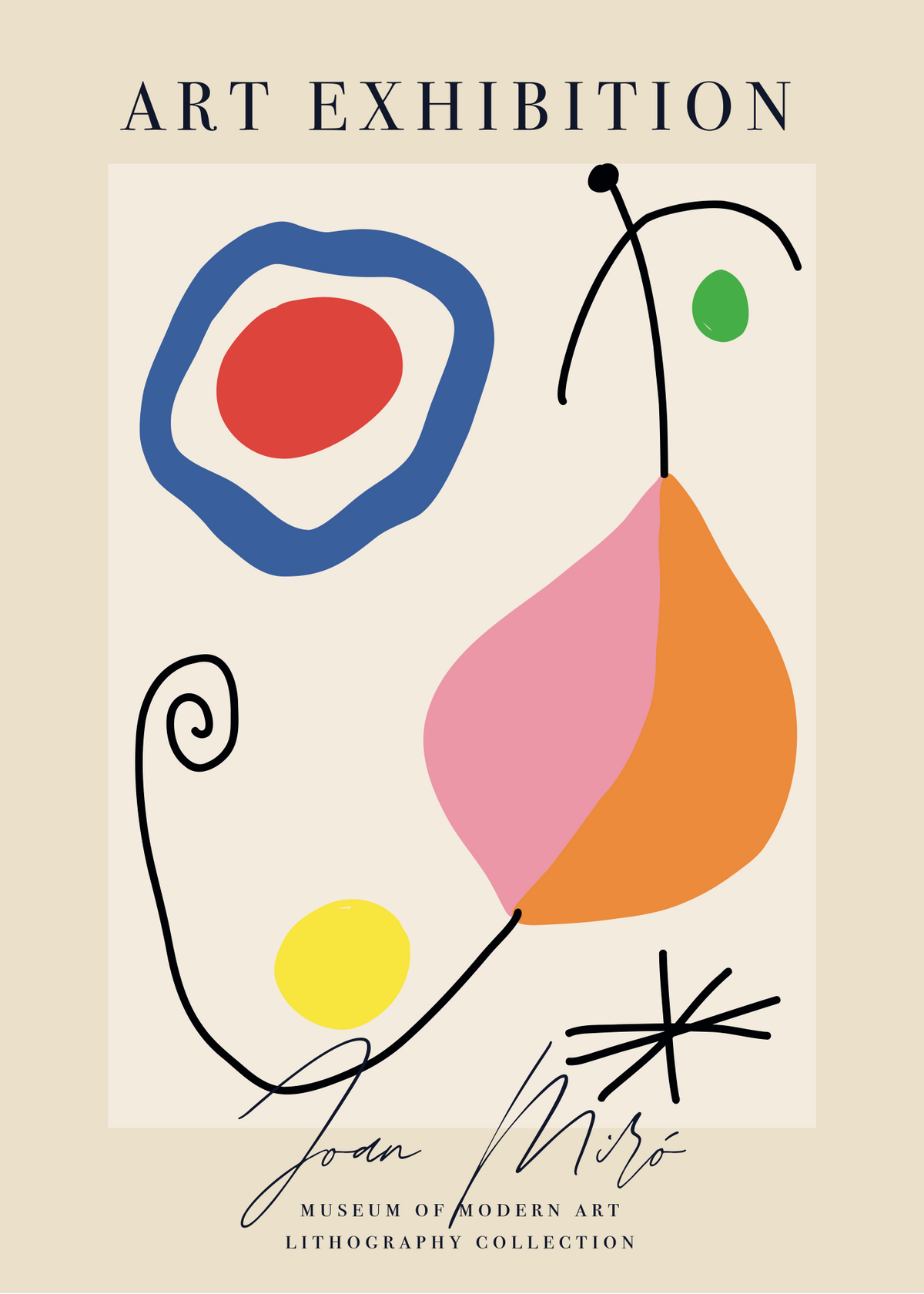 Joan Miró – Renklerin Dansı Poster Baskı