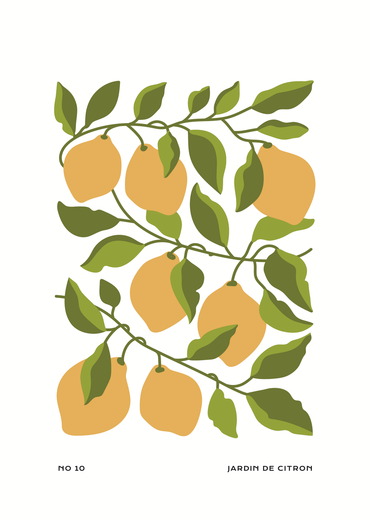 Jardin de Citron Poster Baskı