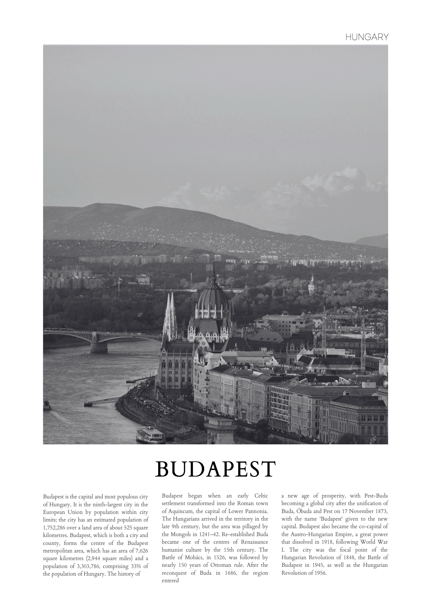 Budapest – Poster Baskı