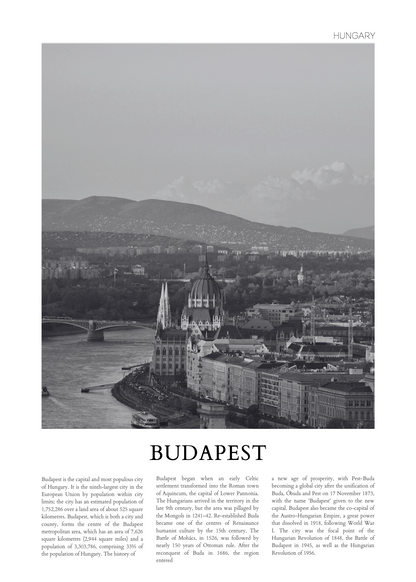 Budapest – Poster Baskı