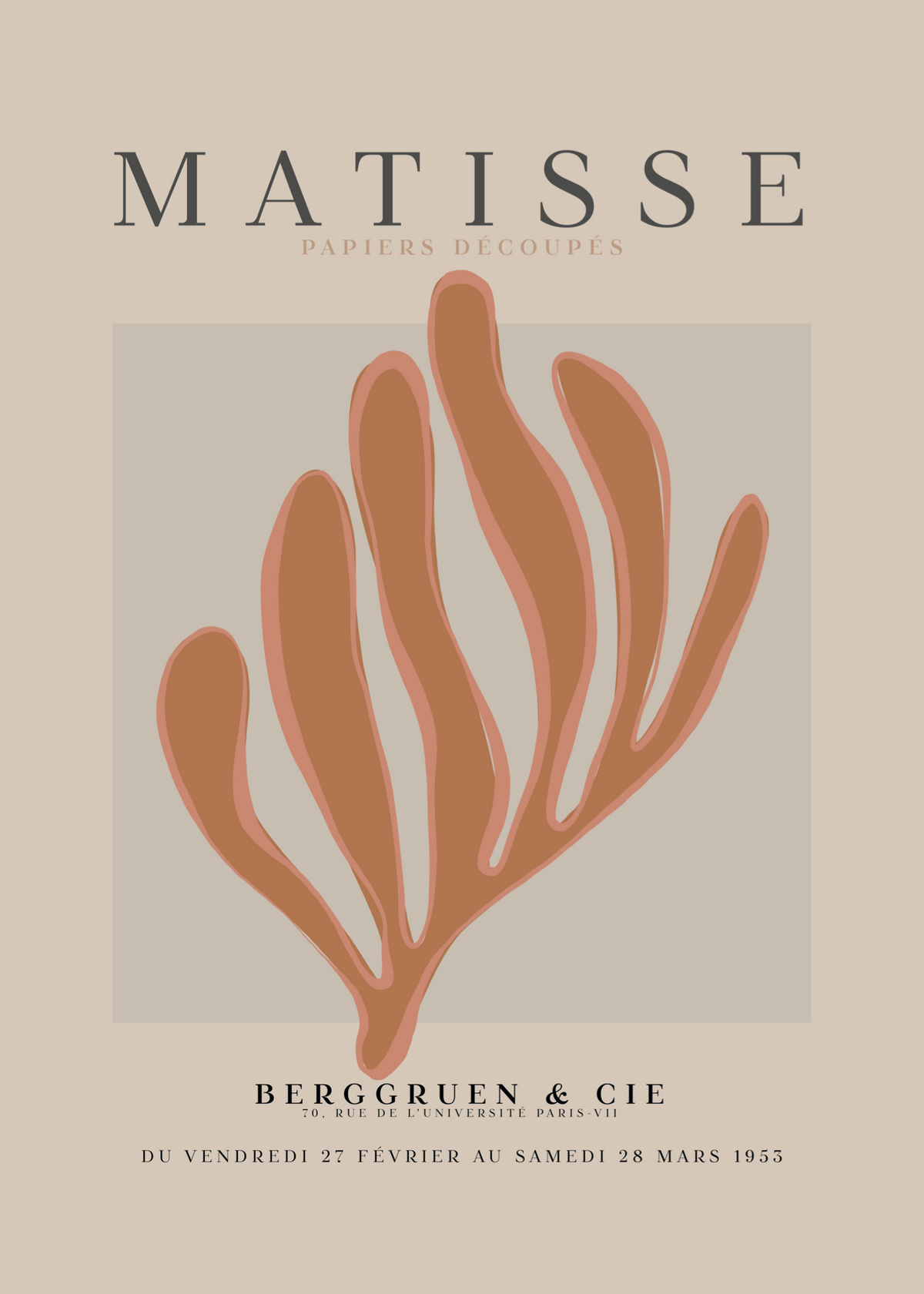 Matisse Turuncu Yaprak Poster Baskı – Cut-Out Sanat 1953