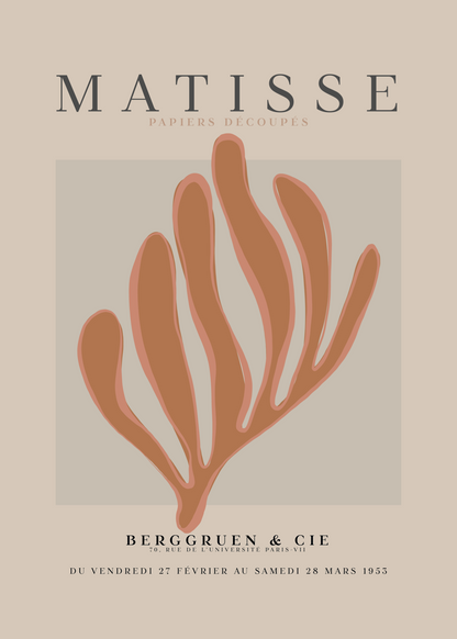 Matisse Turuncu Yaprak Poster Baskı – Cut-Out Sanat 1953