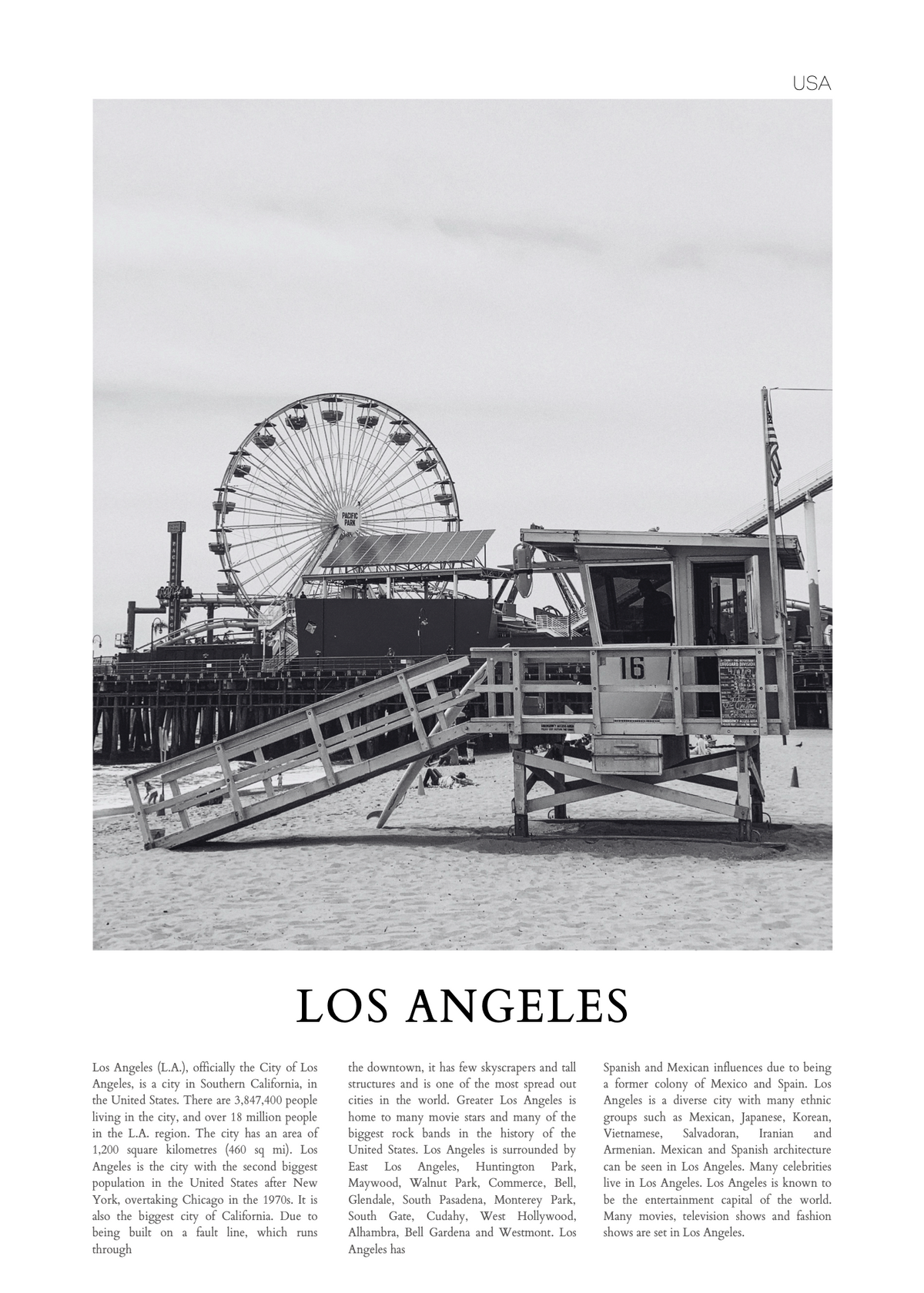 Los Angeles – Poster Baskı