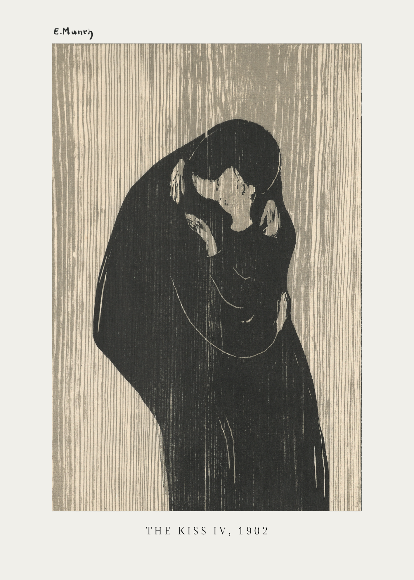 Edvard Munch – The Kiss IV, 1902 Poster Baskı