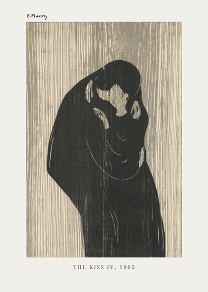 Edvard Munch – The Kiss IV, 1902 Poster Baskı