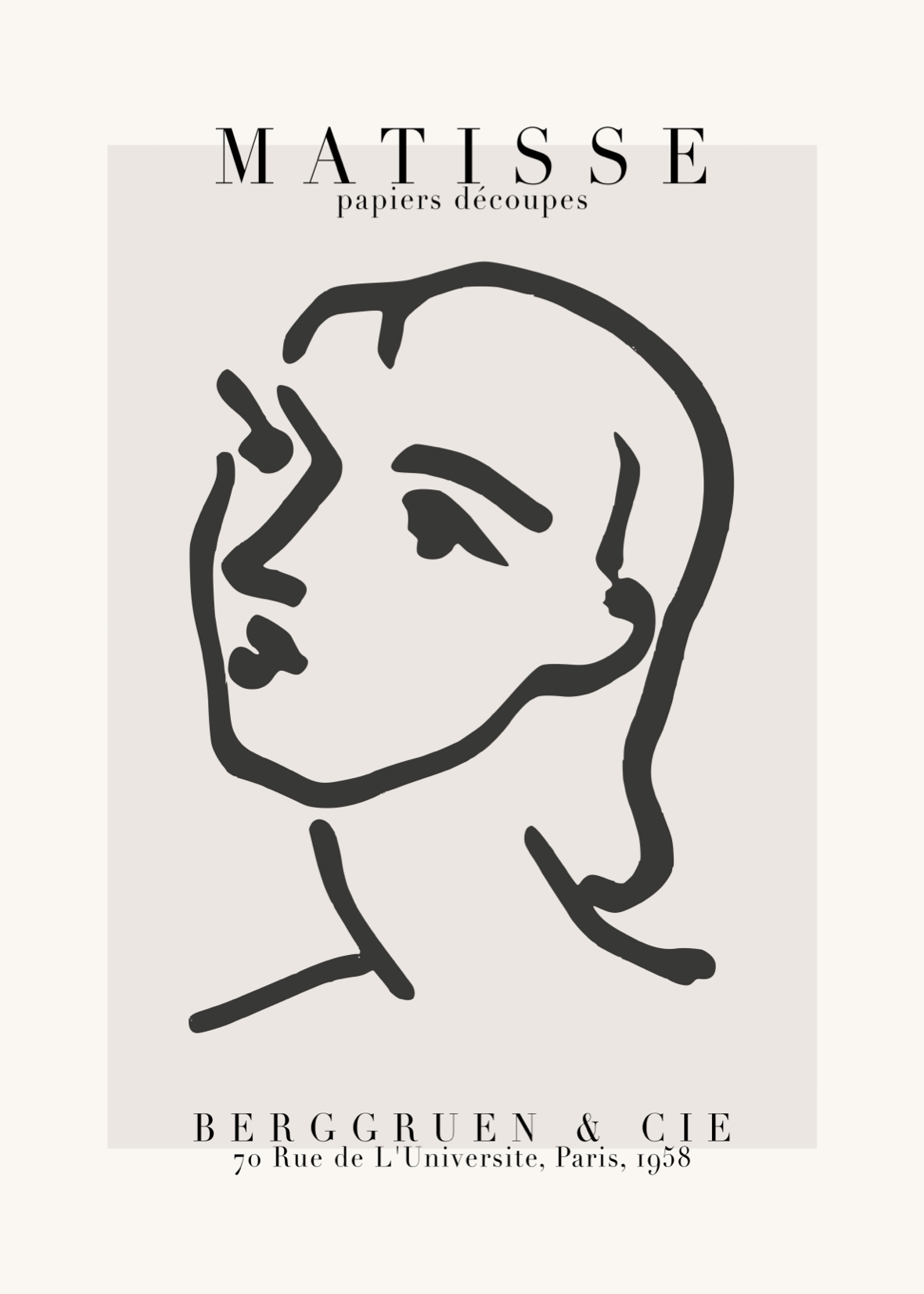 Matisse Portre Çizimi Poster Baskı