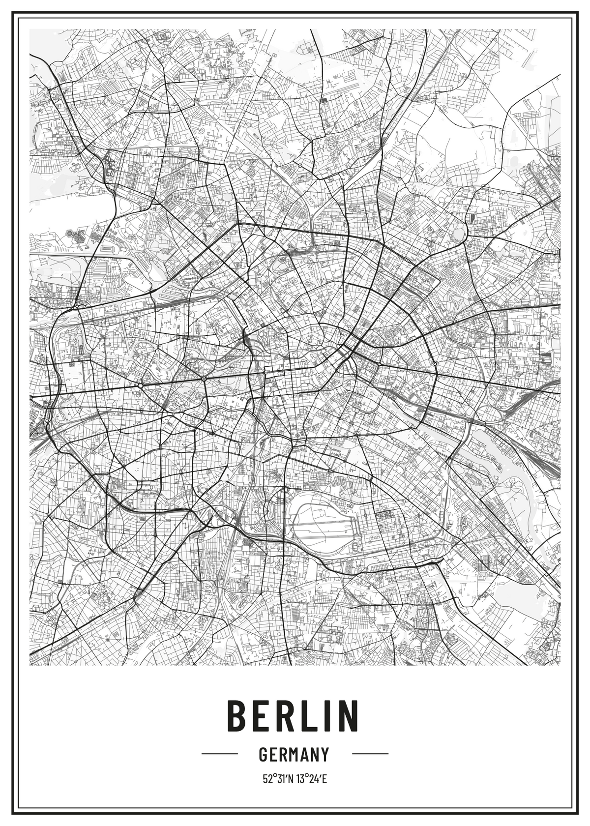 Berlin Poster Baskı