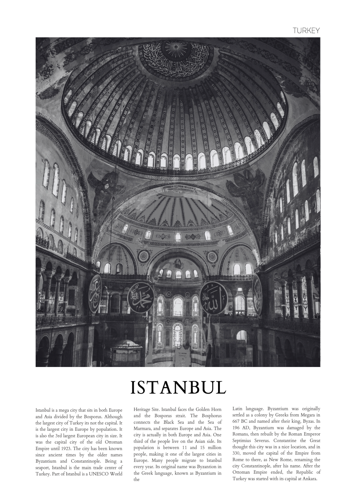 İstanbul – Poster Baskı