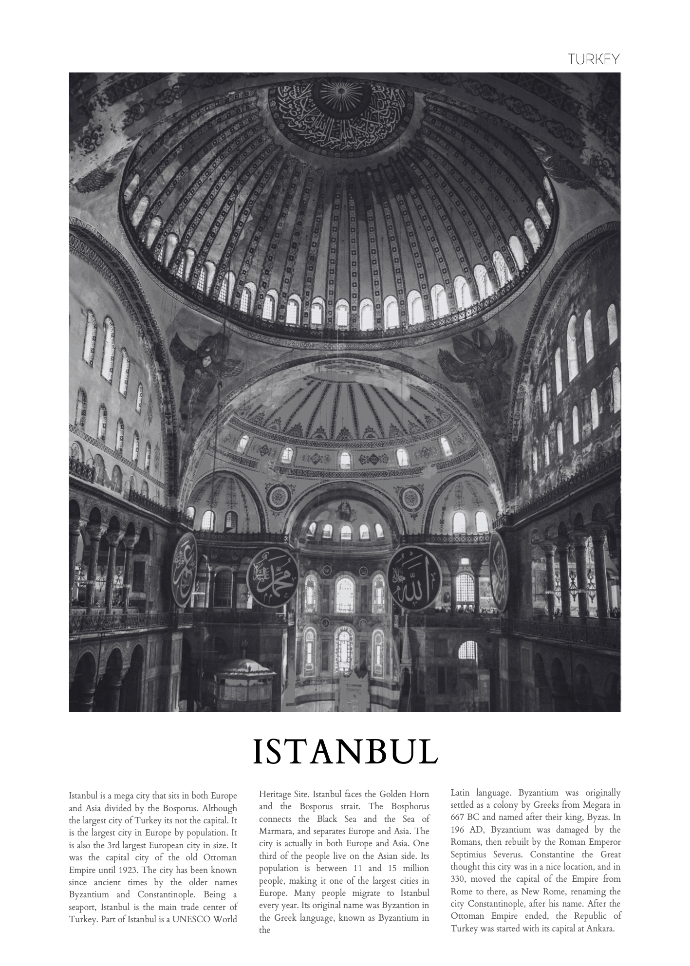 İstanbul – Poster Baskı
