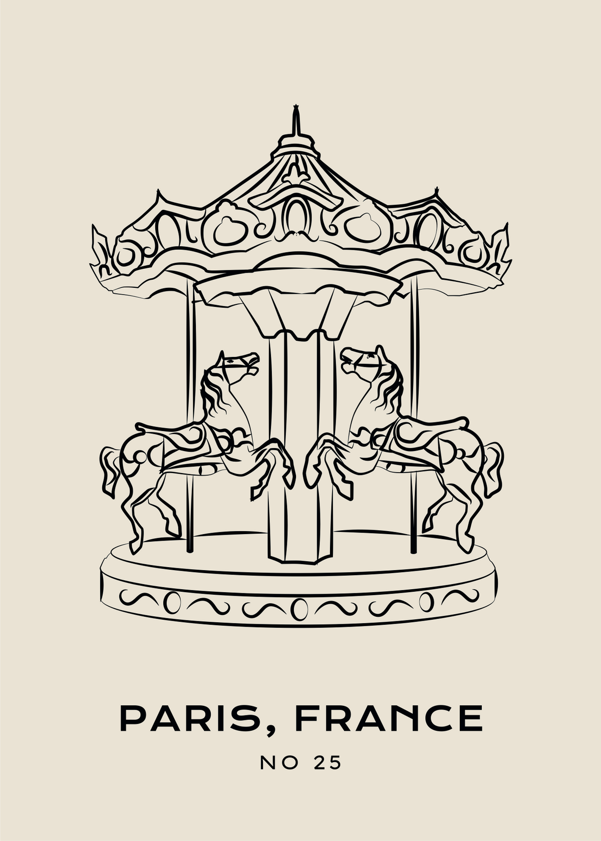 Paris Carousel – Poster No 25