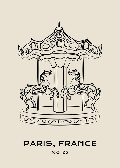 Paris Carousel – Poster No 25