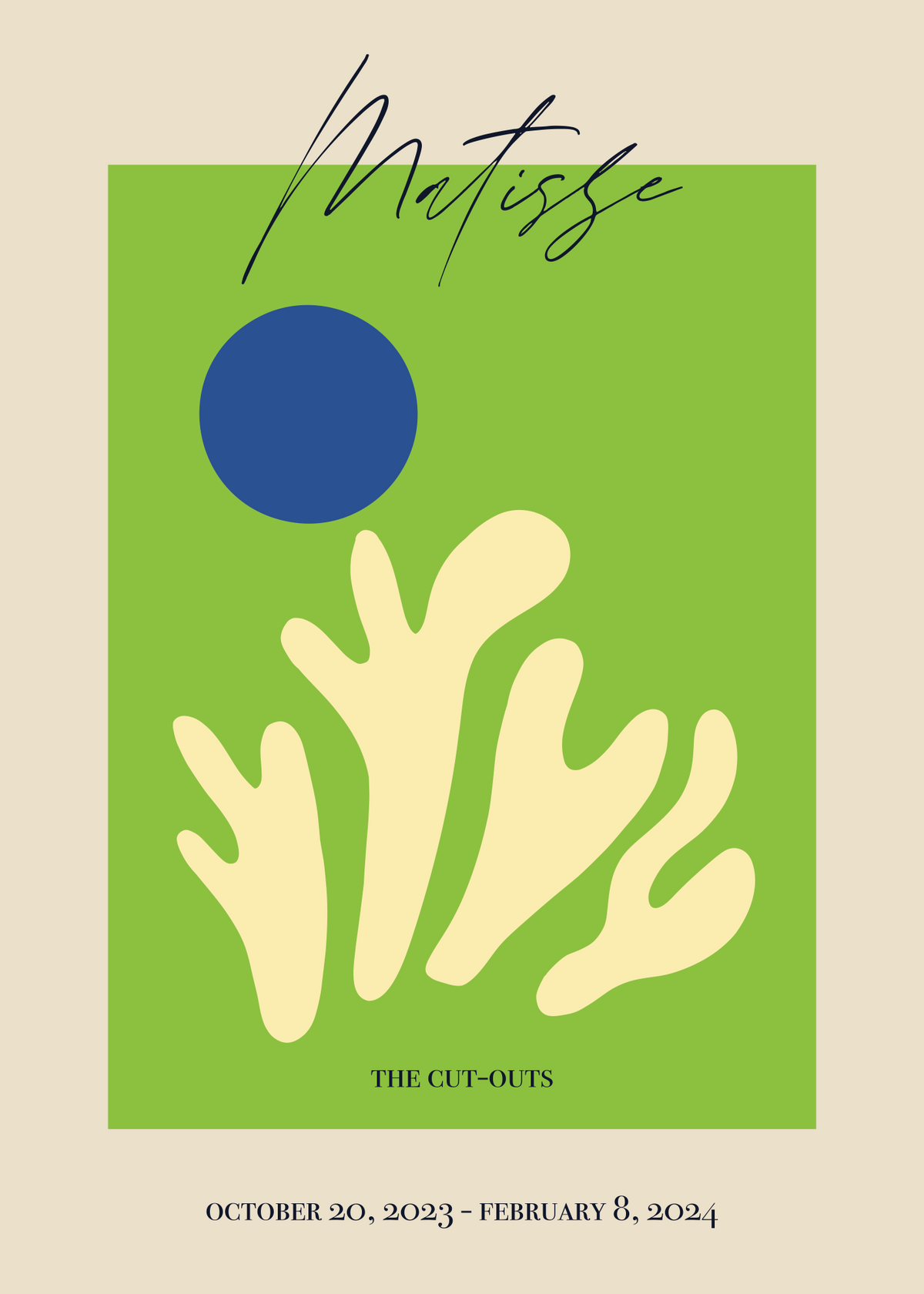 Matisse The Cut-Outs Mercan Poster Baskı