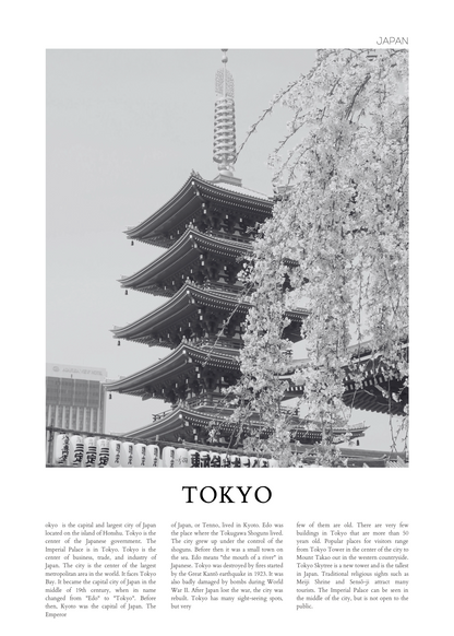 Tokyo – Poster Baskı