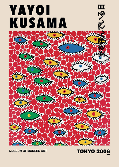Dot Eyes Tokyo – Kusama'dan Sonsuzluğa Bakış Poster Baskı
