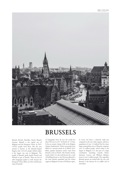 Brussels – Poster Baskı